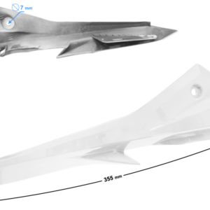 Obudowa reflektora prawa cz. 3 biała GT 125