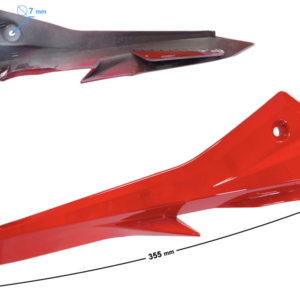 Obudowa reflektora prawa cz. 3 czerwona GT 125