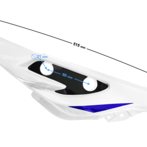 Obudowa tylna lewa biała GT 125