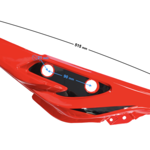 Obudowa tylna lewa czerwona GT 125