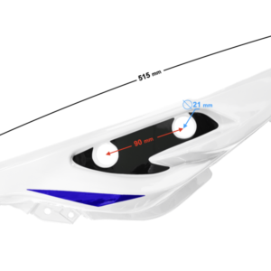 Obudowa tylna prawa biała GT 125
