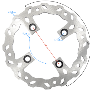 Tarcza hamulcowa przód NXT125