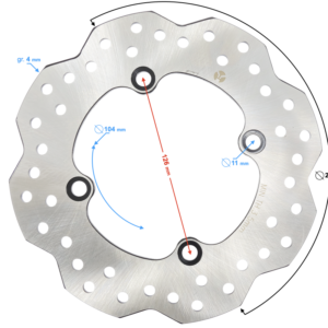 Tarcza hamulcowa tył Naked 50