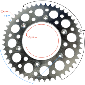 (HURT) Zębatka tylna NXT300