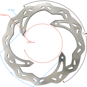 Tarcza hamulcowa tylna NXT300