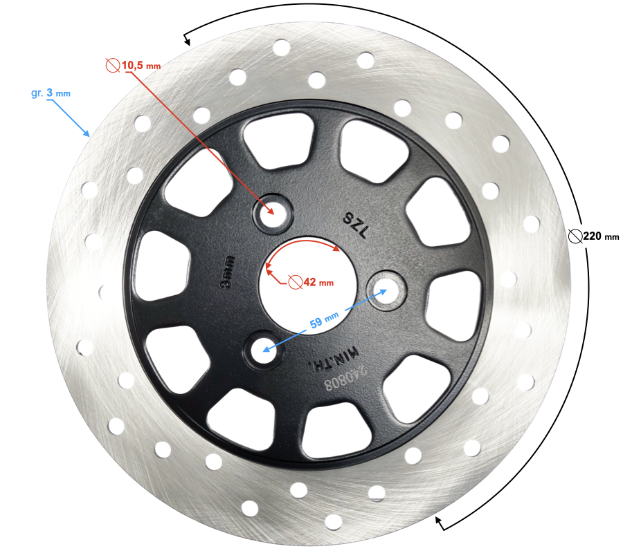 Tarcza hamulcowa do skutera E-Max