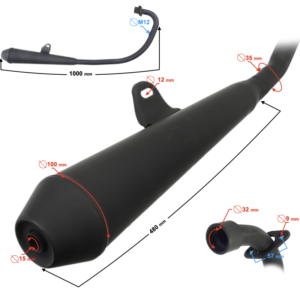 Tłumik do motocykla Cafe Racer 125  Euro 4