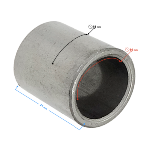 Tuleja półksiężyca (dł. 21mm, śr. wew: 14mm, śr. zew: 18 mm)