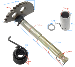 Wałki rozrusznika nożnego