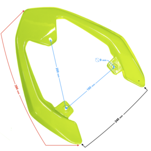 Wspornik kufra zielony FR 2