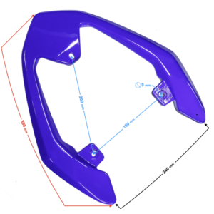 Wspornik kufra niebieski FR 2