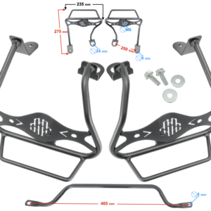 Wspornik kufrów bocznych lewy + prawy X-trail 125