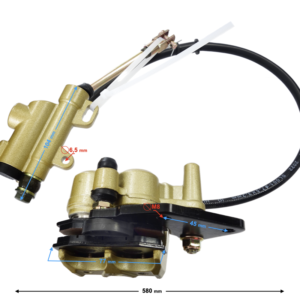 Kompletny zestaw hamulcowy tylni Cross 125