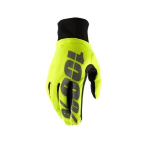 100 PROCENT RĘKAWICE ZIMOWE CROSS/ENDURO HYDROMATIC NEON YELLOW (WODOODPORNE) KOLOR ŻÓŁTY FLUO ROZMIAR M