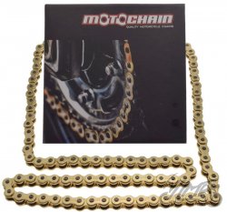 ŁAŃCUCH NAPĘDOWY 130 OGNIW 520 MOTOCHAIN ZŁOTY