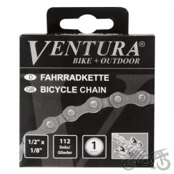ŁAŃCUCH ROWEROWY 1 RZ. VENTURA 1/2” x 1/8” x 112L
