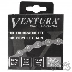 ŁAŃCUCH ROWEROWY 5/6/7 VENTURE 1/2" x 3/32" 116L