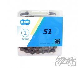 ŁAŃCUCH ROWEROWY 1 RZ. KMC S1 1/2” x 1/8” x 112L