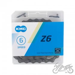 ŁAŃCUCH ROWEROWY KMC Z6 1/2" x 3/32" 114L