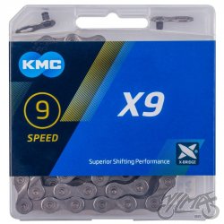 ŁAŃCUCH ROWEROWY KMC X9 1/2" x 11/128" 114L