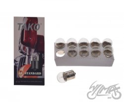 ŻARÓWKA 6V 5W G18 BA15S OPK 10 SZT BEZ EEC TAKO