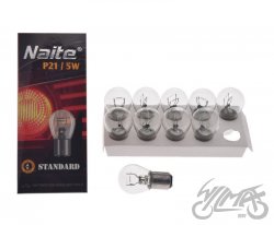ŻARÓWKA 12V P21/5W BAY15D OPK 10 SZT NAITE