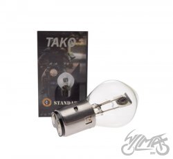 ŻARÓWKA 6V 15/15W BA20D JAWA 50 BEZ EEC TAKO