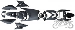 ZESTAW PLASTIKÓW CZARNY MAT DO YAMAHA AEROX