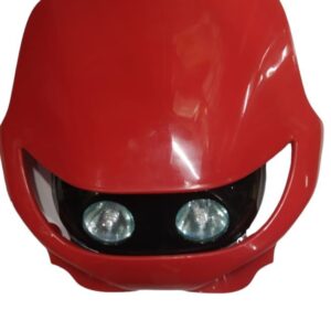 AMEX WYPRZEDAŻ LAMPA PRZEDNIA UNIWERSALNA KOLOR CZERWONY