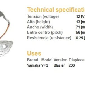 DZE CEWKA ŁADOWANIA YAMAHA YFS 200 BLASTER '88-'06 (2XJ-81313-M0)