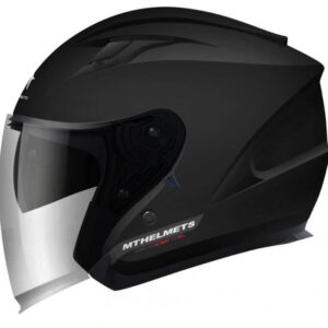 MT WYPRZEDAŻ KASK OTWARTY JET Z BLENDĄ AVENUE SOLID GLOSS BLACK KOLOR CZARNY POŁYSK ROZMIAR XS