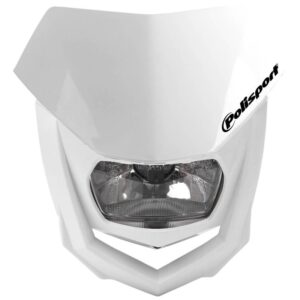 POLISPORT PROMOCJA LAMPA PRZEDNIA MODEL HALO (ŻARÓWKA HALOGENOWA) KOLOR BIAŁY