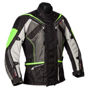 ROLEFF WYPRZEDAŻ KURTKA TEKSTYLNA DŁUGA MODEL TURIN KOLOR CZARNY/FLUO ROZMIAR XS