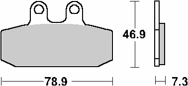 SBS PROMOCJA KLOCKI HAMULCOWE KH256 STREET STANDART CERAMIC APRILIA ATLANTIC 500 '02-'05, LEONARDO 125/150 '99-'06, SCARABEO 125/150 '99-'04, SCARABEO 500 '03-'11, SPORTCITY 200/250 '04-'08, SPORTCITY 125 '04-'12, DERBI RAMBLA 125/300 '08-'14 KOLOR CZARNY