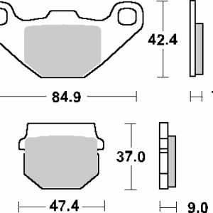 SBS PROMOCJA KLOCKI HAMULCOWE KH83 STREET STANDART CERAMIC APRILIA RS4 50 '12-'19, PIAGGIO VESPA NRG 50 '06-'16, SUZUKI AH 50/80/100 ADRESS '88-'95, AN 125 '06-'08, UE 125/150 '01-'03, KEEWAY HURRICANE 50 '06-'16, HYOSUNG SF/SENSE 50 '98-'07 KOLOR CZARNY