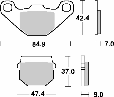 SBS PROMOCJA KLOCKI HAMULCOWE KH83 STREET STANDART CERAMIC APRILIA RS4 50 '12-'19, PIAGGIO VESPA NRG 50 '06-'16, SUZUKI AH 50/80/100 ADRESS '88-'95, AN 125 '06-'08, UE 125/150 '01-'03, KEEWAY HURRICANE 50 '06-'16, HYOSUNG SF/SENSE 50 '98-'07 KOLOR CZARNY