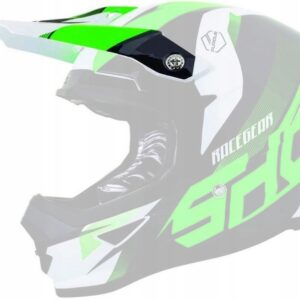 SHOT RACING WYPRZEDAŻ CZĘŚCI DASZEK (PEAK) DO KASKU FURIOUS ULTIMATE NEON GREEN KOLOR ZIELONY FLUO
