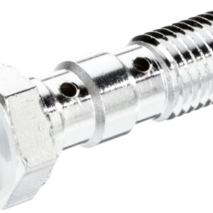 TRW ZF ŚRUBA HYDRAULICZNA DO PRZEWODÓW HAMULCOWYCH M10X1,25 PODWÓJNA KOLOR STALOWY (CHROM) (PROMOCJA)