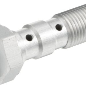 TRW ZF ŚRUBA HYDRAULICZNA DO PRZEWODÓW HAMULCOWYCH M10X1,00 PODWÓJNA KOLOR SREBRNY (PROMOCJA)