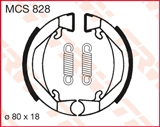 TRW ZF SZCZĘKI HAMULCOWE (80X18MM) (H322) KTM SX 50 MINI 00-07, SX 50 PRO JUNIOR 96-02 (PROMOCJA)