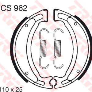 TRW ZF SZCZĘKI HAMULCOWE YAMAHA YFM RAPTOR, YFM GRIZZLY, YFS BLASTER, (110X25MM) (Y503)