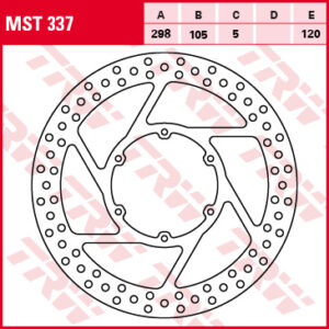 TRW ZF TARCZA HAMULCOWA PRZÓD APRILIA PEGASO 600 / 650 88-10, BMW F 650 / GS / DAKAR / CS / ST 94-08, G 650 GS / XCOUNTRY / XCHALANGE 08-16