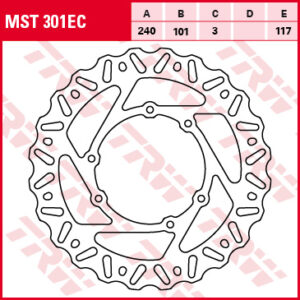 TRW ZF TARCZA HAMULCOWA PRZÓD HONDA CR 125 / 250 95-07, CRF 250 / 450 R / X 04-14