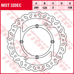 TRW ZF TARCZA HAMULCOWA PRZÓD HUSQVARNA WR / CR / TE / TC 125 - 610 98-13