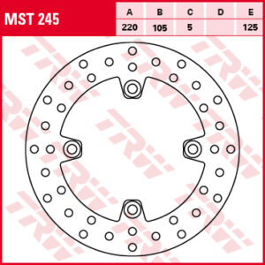 TRW ZF TARCZA HAMULCOWA PRZÓD/TYŁ HONDA CBR 125 04-17, CRF 250 13-, CB 600 HORNET 98-06, CBR 600 F / RR 91-16, XR 650 L 93-97, CBR 900 RR 92-03, CBR 1000 RR 04-16, VTR 1000 / SP1 / SP2 00-06