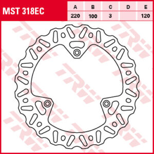 TRW ZF TARCZA HAMULCOWA PRZÓD YAMAHA YZ 80 / 85 93-16, SUZUKI RM 85 05-16 (PROMOCJA)