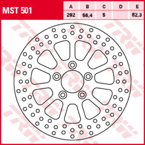 TRW ZF TARCZA HAMULCOWA TYŁ HARLEY DAVIDSON 883 / 1200 / 1450 / 1584 / 1690 99-14
