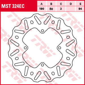 TRW ZF TARCZA HAMULCOWA TYŁ HONDA CR 80 92-02, CR 85 03-08, CRF 150 07-19 (PROMOCJA)