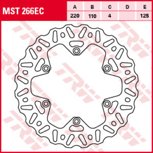TRW ZF TARCZA HAMULCOWA TYŁ KTM EXC / SX / XC 250 03-17, EXC / SX / XC 350 10-, SMR / SX / XC 450 03-, EXC / SMR / SX 525 03-07, LC4 625 SC / SXC 02-06