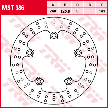 TRW ZF TARCZA HAMULCOWA TYŁ SUZUKI GSF 650 05-12, GSF 1200 / 1250 06-17, GSR 600 06-10, SFV 650 09-16